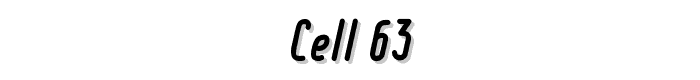 Cell 63 font